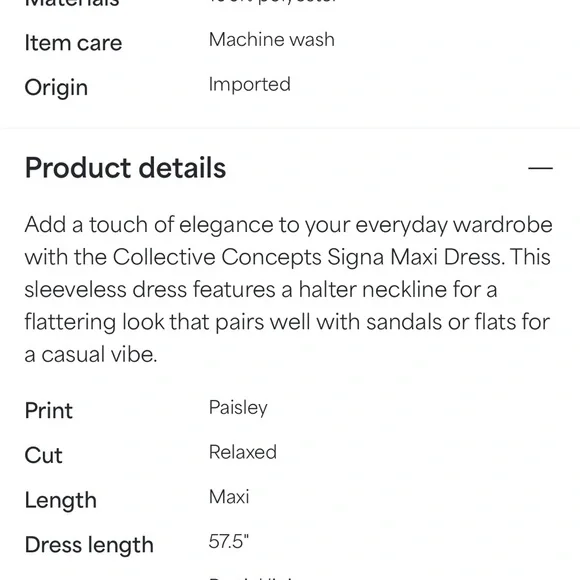 Stitch Fix Collective Concepts Maxi Dress - Picture 7 of 8